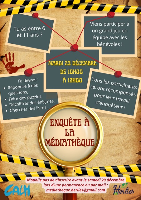 Enquête à la médiathèque