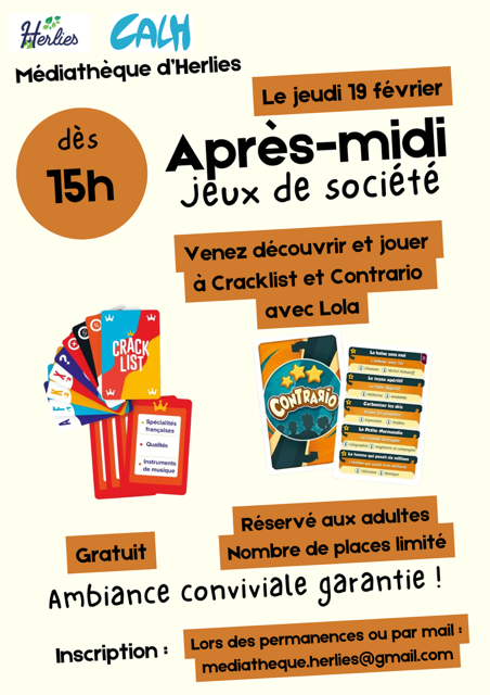 Après-midi Jeux de Société